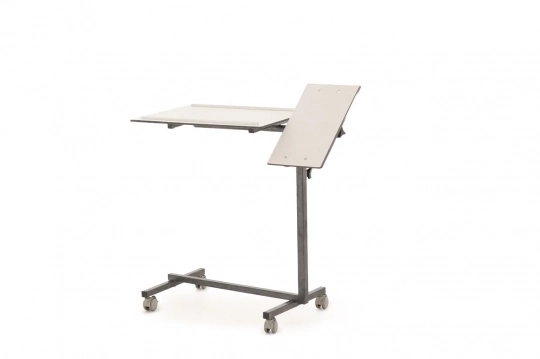 Столик прикроватный MED-MOS с поворотной столешницей ПС-003Н-01 (белый) - 2