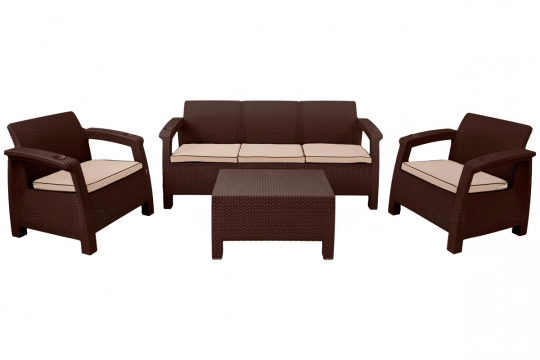Комплект уличной мебели TWEET Terrace Set Max, венге - 1