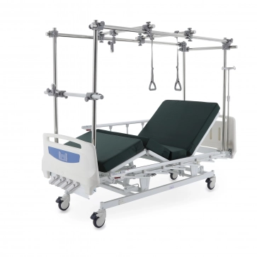 Кровать механическая MED-MOS Е-1 (ABS, 4 секции, матрас, рег.высоты, Т/АТ, тракц.рама) - 1